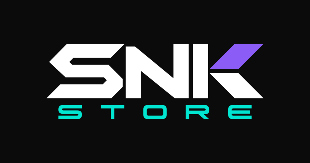 Identidade visual da SNK Store, projeto de loja virtual do portfólio SiteCraft