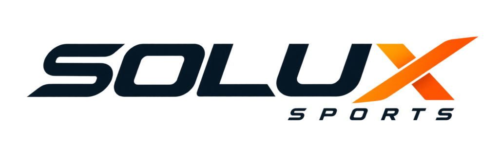 Identidade visual da Solux Sports, projeto de loja virtual do portfólio SiteCraft